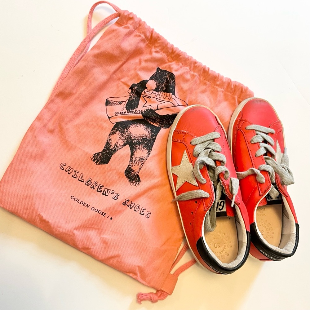 NWOT Golden Goose Red Ball Star Youth Sneaker